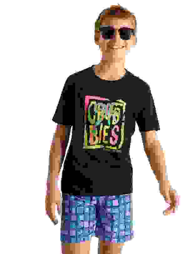 Chubbies Classic Big Boys' Black Tee